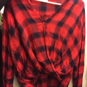plaid hollister long sleeve